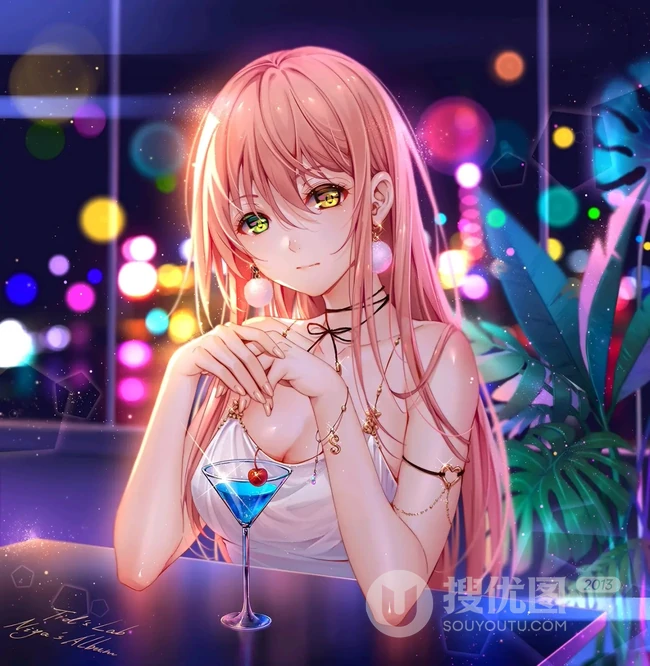 超奈斯，本人很喜欢的一组美图，二次元动漫少女插画图集