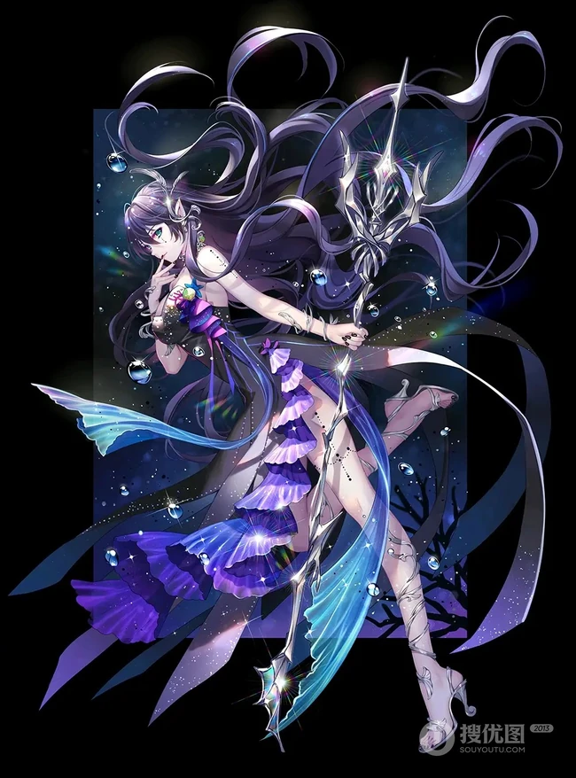 超奈斯，本人很喜欢的一组美图，二次元动漫少女插画图集