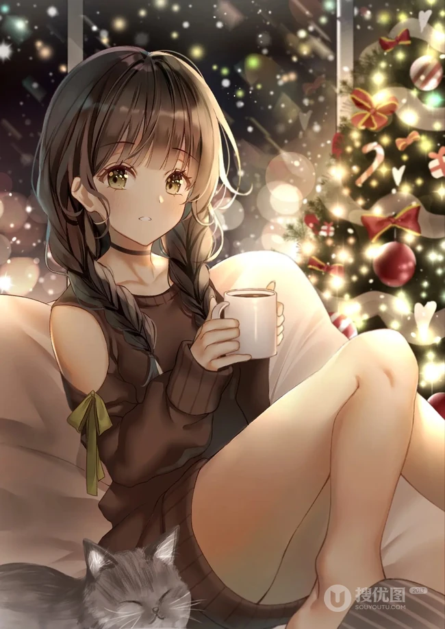超奈斯，本人很喜欢的一组美图，二次元动漫少女插画图集