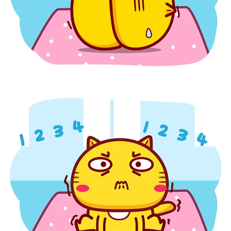 大多数想要运动减肥的，好像都是这样-哈咪猫搞笑漫画