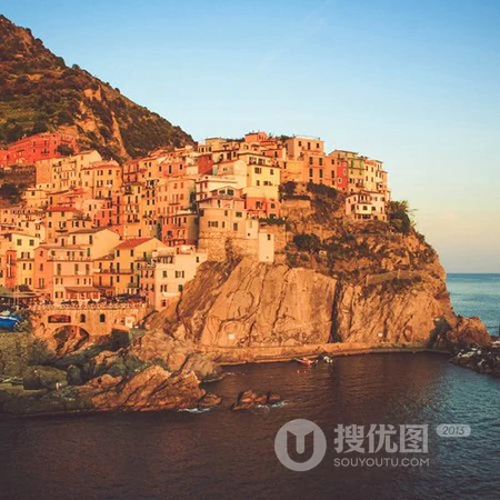 能带给人好的心情，超漂亮的海边城镇唯美风景头像图片
