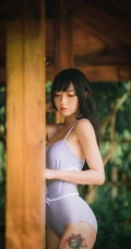 美好的六月，气质紧身肩带死库水长腿少女唯美街拍写真
