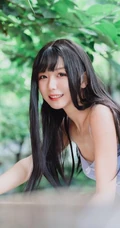 美好的六月，气质紧身肩带死库水长腿少女唯美街拍写真