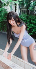 美好的六月，气质紧身肩带死库水长腿少女唯美街拍写真