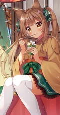 棕色双马尾动漫少女，那些可爱又气质的二次元刷马尾女孩高清图集