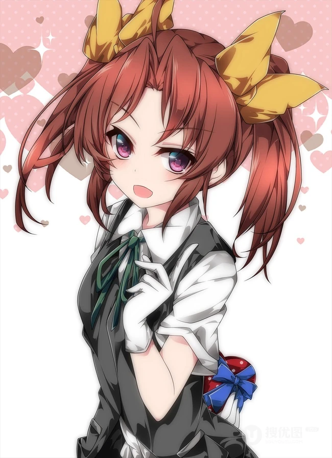 棕色双马尾动漫少女，那些可爱又气质的二次元刷马尾女孩高清图集
