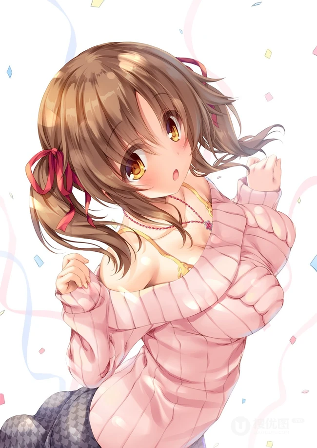 棕色双马尾动漫少女，那些可爱又气质的二次元刷马尾女孩高清图集