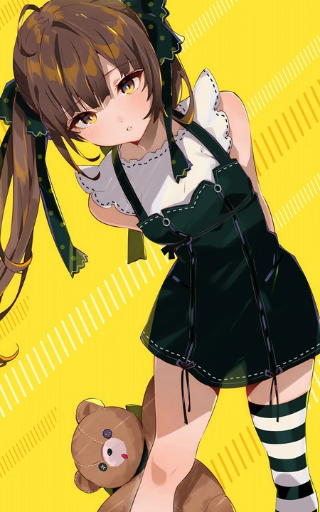 2020最火动漫手机壁纸，二次元可爱双马尾动漫少女手机壁纸图片