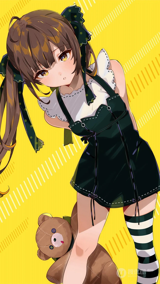 2020最火动漫手机壁纸，二次元可爱双马尾动漫少女手机壁纸图片