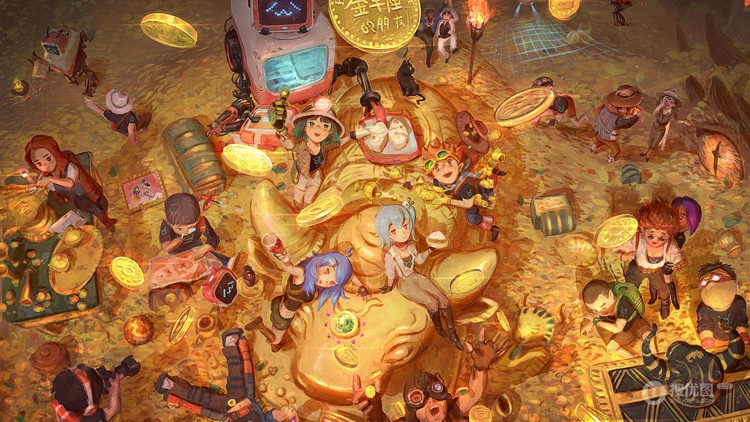 哔哩哔哩动漫星座庆生创意插画桌面壁纸
