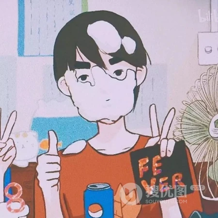 集野蛮，霸气，可爱，浪漫，逗比于一组的情侣配对卡通头像图片