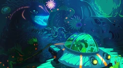成人动画&ldquo;Rick和Morty&rdquo;创意插画桌面壁纸
