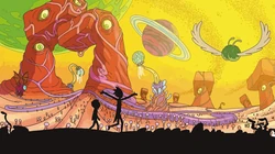 成人动画&ldquo;Rick和Morty&rdquo;创意插画桌面壁纸