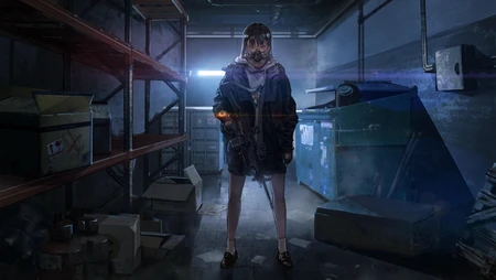 战术策略养成类游戏&ldquo;少女前线&rdquo;4K原画壁纸