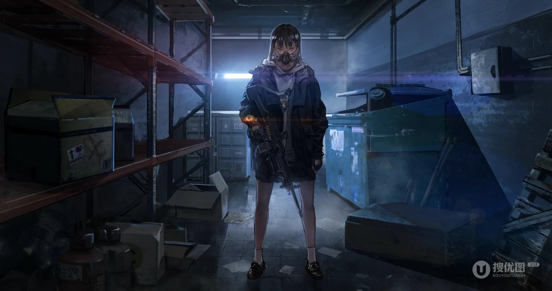 战术策略养成类游戏&ldquo;少女前线&rdquo;4K原画壁纸