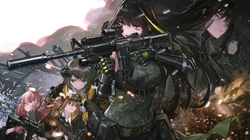 战术策略养成类游戏&ldquo;少女前线&rdquo;4K原画壁纸