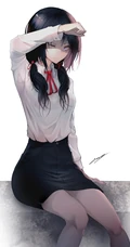 简洁纯白色背景动漫少女手机壁纸6月22日推荐合集