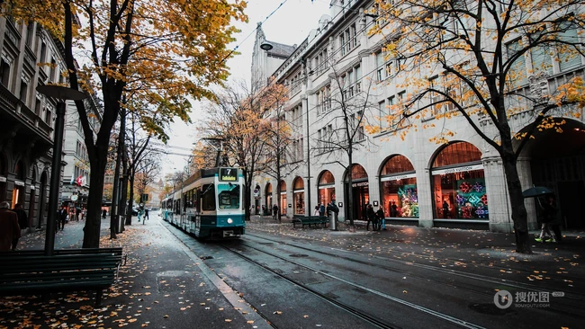 欧美一些城市街道，马路，人群等唯美旅游城市风景图片