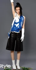 孙怡高扎马尾酷美装扮登杂志写真，多套服饰诠释个性都市女孩魅力