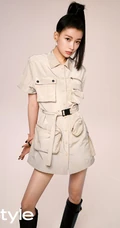 孙怡高扎马尾酷美装扮登杂志写真，多套服饰诠释个性都市女孩魅力