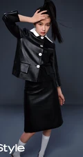 孙怡高扎马尾酷美装扮登杂志写真，多套服饰诠释个性都市女孩魅力