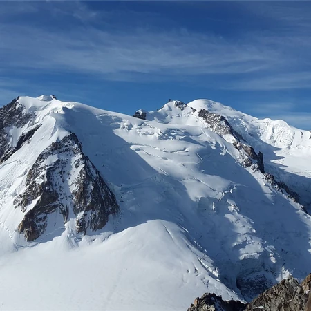 雪山风景，西欧的最高峰，勃朗峰唯美高清雪山景色风光图片