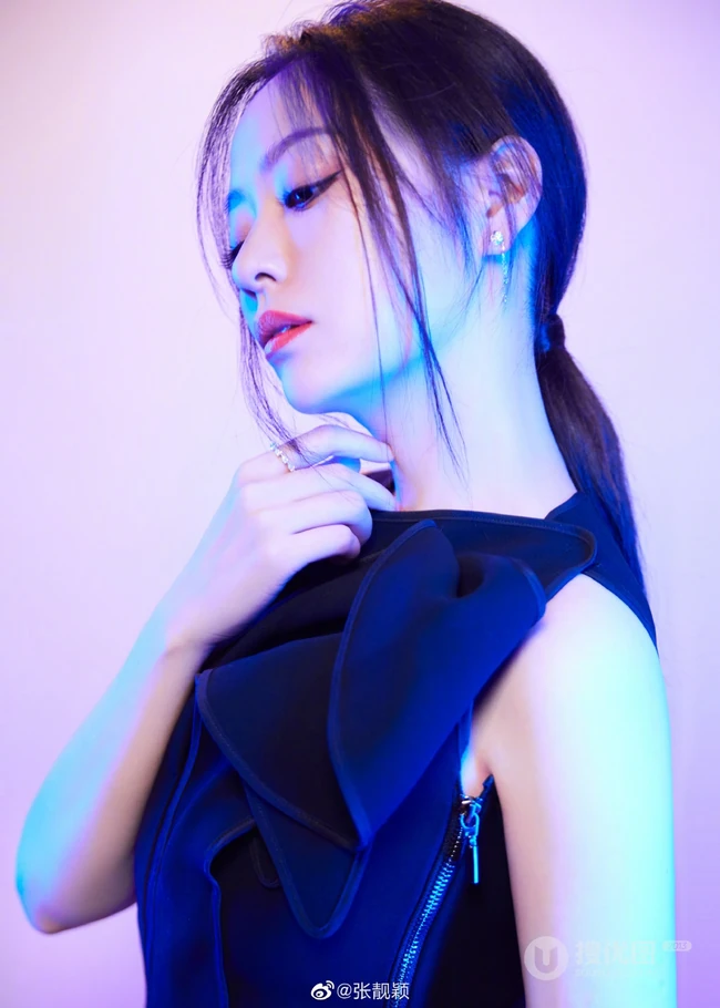 张靓颖高清近距离美拍写真照片