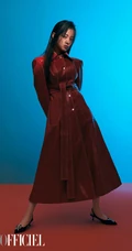 欧阳娜娜长发遮面慵懒风格时尚写真图片