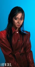 欧阳娜娜长发遮面慵懒风格时尚写真图片