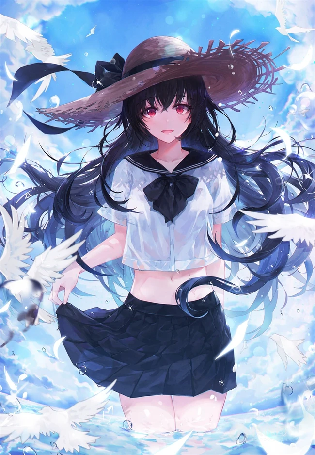 精美好看的动漫人物插画，精选二次元动漫少女人物插画图集欣赏