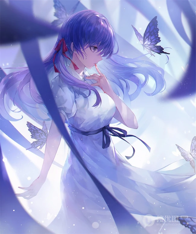 精美好看的动漫人物插画，精选二次元动漫少女人物插画图集欣赏