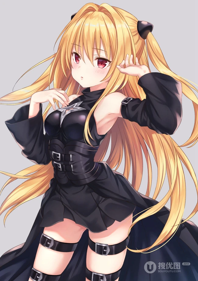经典披肩双马尾女孩，二次元动漫双马尾少女插画图片合集