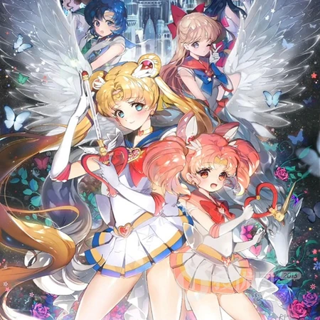 少女战士头像，超好看的不同电视风格的少女战士手绘头像图片