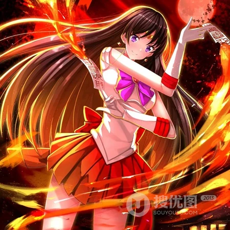 少女战士头像，超好看的不同电视风格的少女战士手绘头像图片