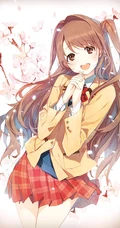 如梦似幻的樱花少女，二次元动漫少女和樱花的故事唯美高清图集