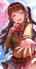 如梦似幻的樱花少女，二次元动漫少女和樱花的故事唯美高清图集