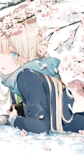 如梦似幻的樱花少女，二次元动漫少女和樱花的故事唯美高清图集