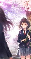 如梦似幻的樱花少女，二次元动漫少女和樱花的故事唯美高清图集