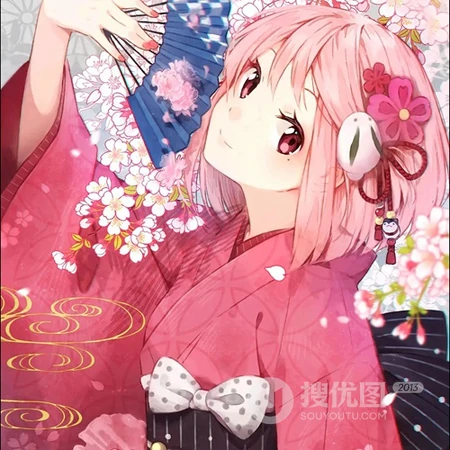唯美浪漫的樱花，美丽动人的二次元少女，女生专属的动漫头像图片欣赏