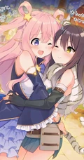 动漫人物闺蜜篇，公主连结初音和栞（睡美人与病弱白虎）姐妹情深图片