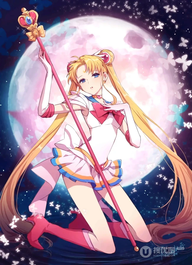 不同画师绘画的少女战士，二次元动漫少女战士精少女人物图片集