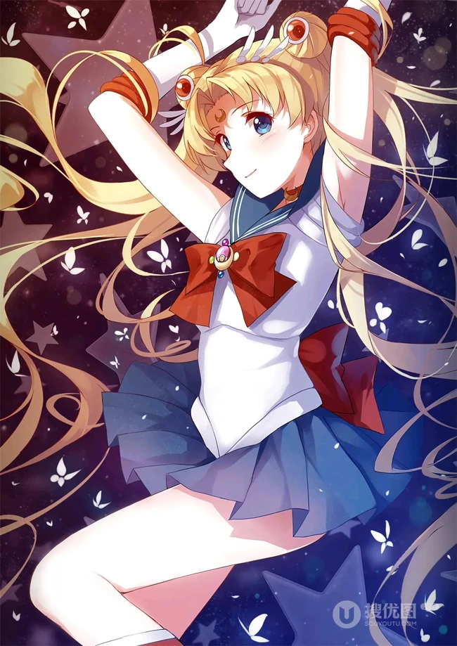 不同画师绘画的少女战士，二次元动漫少女战士精少女人物图片集