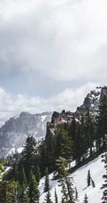 大气磅礴的唯美雪山风景手机壁纸
