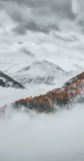 大气磅礴的唯美雪山风景手机壁纸