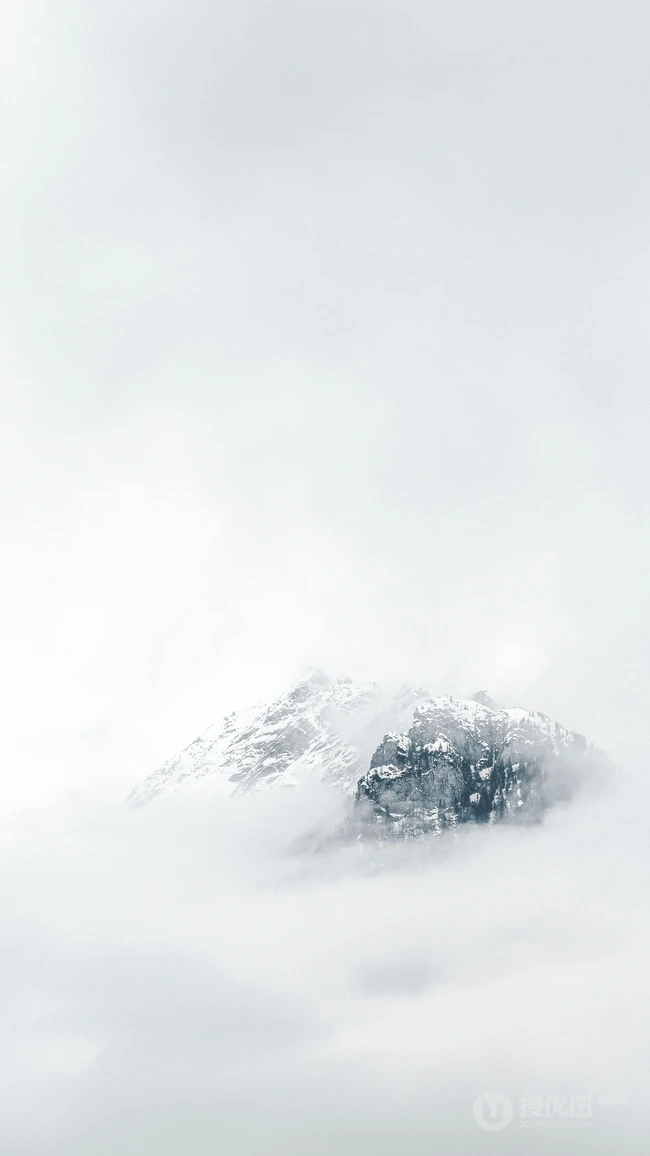 大气磅礴的唯美雪山风景手机壁纸