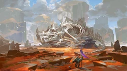 彩绘风格山水森林场景插画壁纸图片