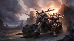 经典竞技游戏&ldquo;魔兽世界&rdquo;人物原型插画高清壁纸图片