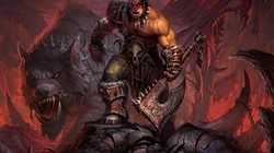 经典竞技游戏&ldquo;魔兽世界&rdquo;人物原型插画高清壁纸图片