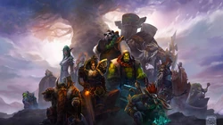 经典竞技游戏&ldquo;魔兽世界&rdquo;人物原型插画高清壁纸图片