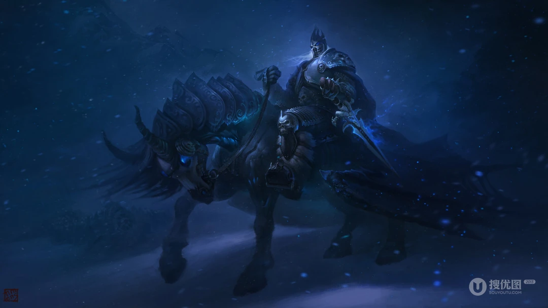 经典竞技游戏&ldquo;魔兽世界&rdquo;人物原型插画高清壁纸图片